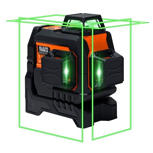 Klein Tools 93CPLG Compact Self-Leveling Laser Level, Bright Green Cross Line 360-Degree Laser Planes, Class 2 ≤ 1mW, Rechargeable, Magnetic Mount - style: 360-Degree Planar