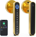 Anweller Fingerprint Door Handle Lock, Smart Keyless Entry with App