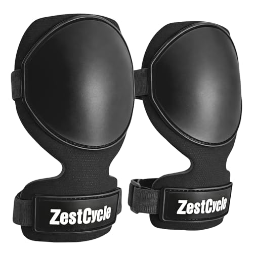 Tactical Knee Pads for Work, Hunting, Construction, Gardening, Paintball w/Foam Padding, Hard Shell & Adjustable Straps (Black) - color: Black