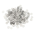 Flat Washers, 304 Stainless Steel Hardware Assorted Washer, 5 x 2 x 0.5 mm Fit for Bolts Screws Industrial Use (300 Pack, Silver) - size: 5 x 2 x 0.5 mm