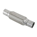 2''X8''universal stainless steel Exhaust Flex Pipe with Ends 12" Inch Long Heavy Dutydouble braided bendable exhaust Flex Pipe - size: 2''X8''X12''