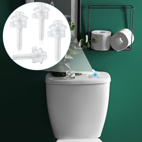 Jetec 32 Pieces Toilet Seat Screws Replacement Kit, White - color: White