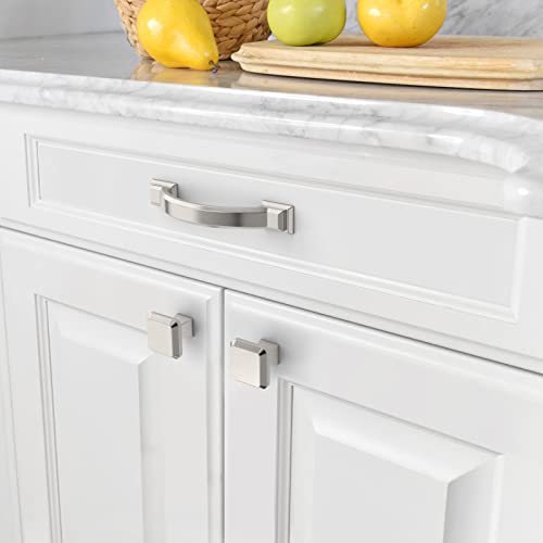 Amerdeco 10 Pack Brushed Satin Nickel Cabinet Pulls 3" - color: Brushed Satin Nickel, size: 3" hole center