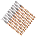 PATIKIL 2.4mm Drill Bit Carbide for Stainless Steel Hard Metal 130° 10 Pack - size: 2.4mm