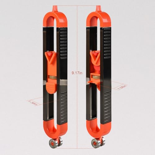 Contour Gauge Profile Tool with Lock Precision Ruler for Irregular Shapes Measuring Woodworking and DIY Projects
