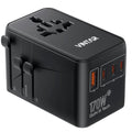 VINTAR Universal Travel Adapter 170W GaN, Fast Charger for EU UK US AU - color: 170W Black