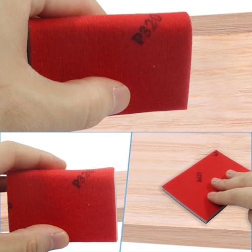 20 PCS Ultra Fine 320 Grit Sanding Sponge - size: 320 Grit