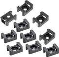 Cable Tie Mounting,100 Pcs Zip Tie Base,5 mm(M5) Screw Hole, 23x16x9(L*W*H) mm Cord Tie Mount Wire Tie Holder Fix Bottom Wire Management for Home/Office/Outdoor/Garden