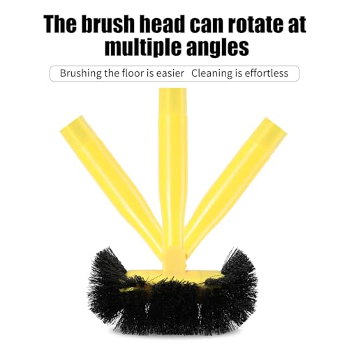 Grout Cleaning Brush with Long Handle - Hard Bristle Hand Held Grout Cleaner Brush for Tile Grout, Shower Cupboard Corner Cleaning