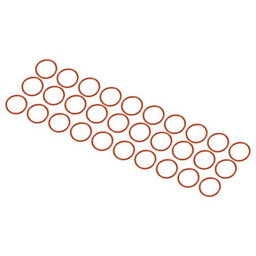 M METERXITY 30 Pack Silicone O-Rings - Garden Water Hose Rubber Sealing Gasket Ring, Soft & Elastic, Apply to Outdoor (10mmx12mmx1mm, Red) - size: 10mmx12mmx1mm
