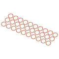 M METERXITY 30 Pack Silicone O-Rings - Garden Water Hose Rubber Sealing Gasket Ring, Soft & Elastic, Apply to Outdoor (10mmx12mmx1mm, Red) - size: 10mmx12mmx1mm
