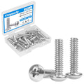 25 Pcs #10-24 x 3/4" Pan Head Machine Screws 304 Stainless Steel - size: #10-24 x 3/4"