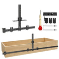 Cabinet Hardware Jig – 44" & 16" Dual-Ruler Aluminum Alloy Template Tool, Precision Aluminum Alloy Drill Guide Template for Handles, Knobs, and Pulls on Drawers & Doors