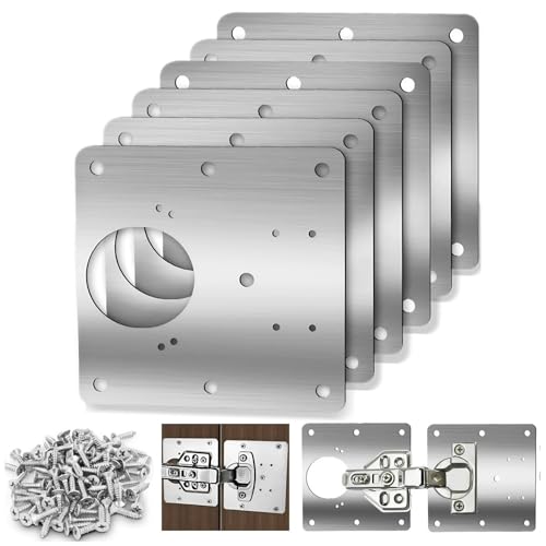 Cabinet Hinge Repair Plate, Hinges Repair Fixing Plate Cabinet Repair Board - size: Large