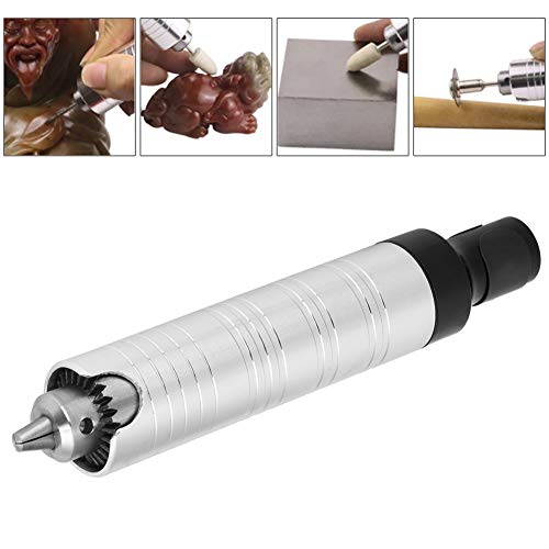 Stainless Steel Handpiece Chuck, Flex Shaft Rotary Tool, 0.3-4mm Drill Chuck Key for Flexible Shaft Grinding Machine Handle Tool