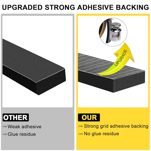 Weather Stripping Door Seal, 1x1/4in Foam Tape, Blocks Drafts, Dust - color: Black, size: 1 In x 1/4 In x 33Ft