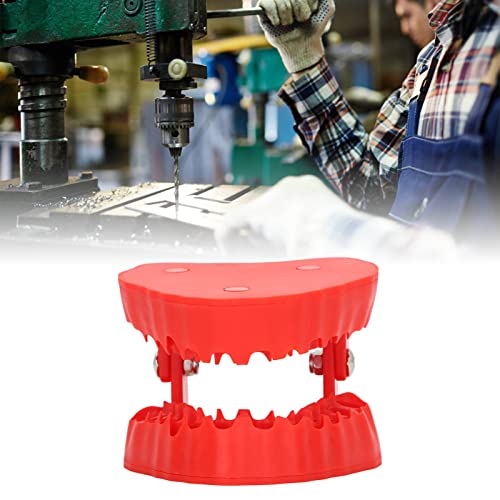 Magnet Denture Drill Bit Holder,Portable 28 Drill Bits Denture Bit Holder Desk Gadget Decor Tool (Red) - color: Red