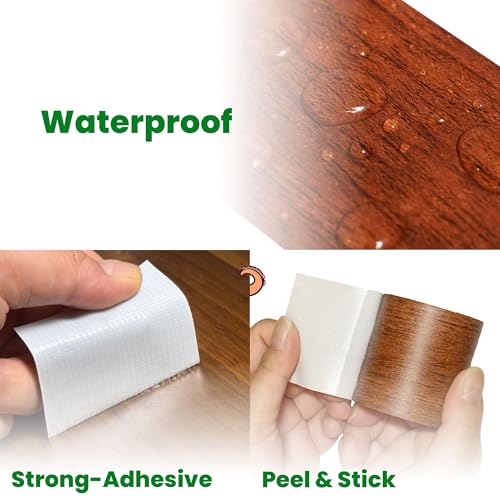 ECOHomes Wood Grain Repair Tape (Teak Wood, 2.25 Inch x 15 Feet) - color: Teak Wood, size: 2.25 Inch By 15 Ft