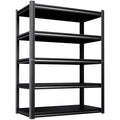 72''H 45''W 20" D Storage Shelves Garage Shelving,Adjustable 5 Tier Utility Steel Shelf, Heavy Duty Metal Shelving, Shelving Units and Storage Rack fo Kitchen Pantry Laundry - size: Metal/46"Wx20"Dx71"H