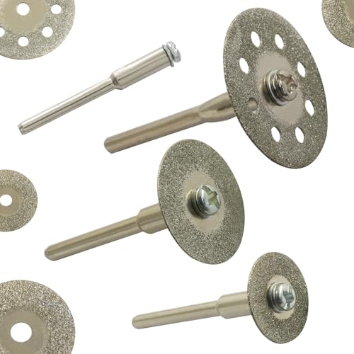 Bivethoi 36 Pack Mini Diamond Coated Cutting Off Wheels Discs, Silver - style: 16mm, 20mm, 25mm(36 Pack)