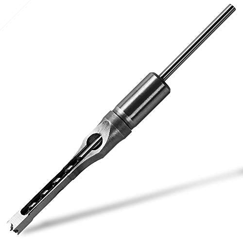 SaferCCTV 5/16 Inch Woodworker Square Hole Drill Bits Woodworking Hollow Mortising Chisel Set - size: 5/16-Inch