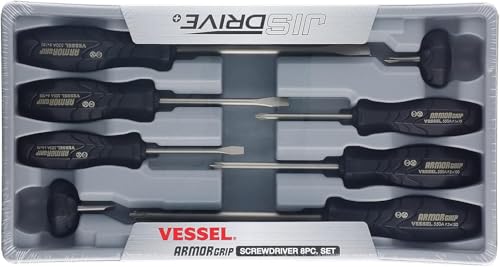 VESSEL ARMOR GRIP Screwdriver 8PC. Set