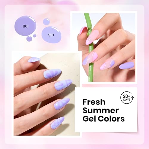 Beetles Purple Gel Polish Set, Floral Reverie Collection,6 Colors - color: Floral Reverie