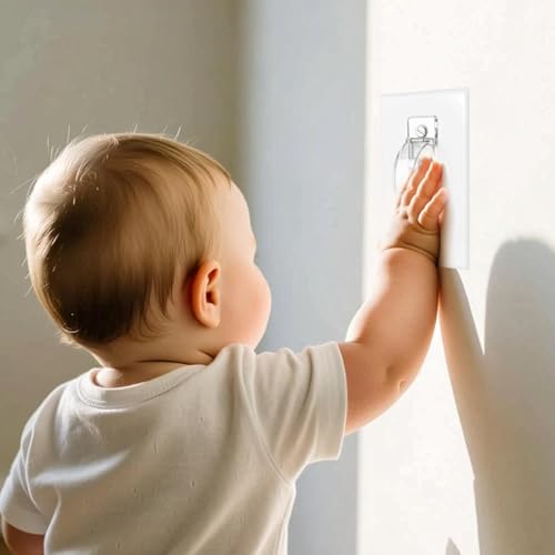 Child Proof Light Switch Cover Guard, 2 Pack Toggle Switch Lock, Clear - color: Clear, size: 2 Pack