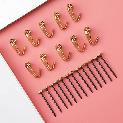 Luter 100pcs Picture Hanging Kit 10lbs Stainless Steel Picture Hanging Hook