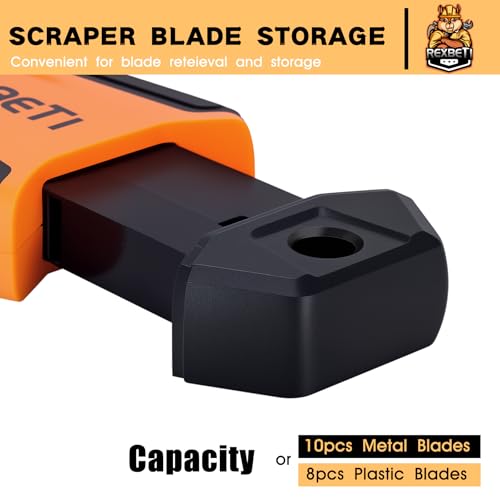 REXBETI Razor Blade Scraper Tool, Upgraded Windows, Glass Stovetop Scraper - style: Upgraded 1 Pack