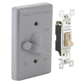 Hubbell 5121-0 Toggle Single Pole 125V, 15A Switch, 1-Gang, Gray