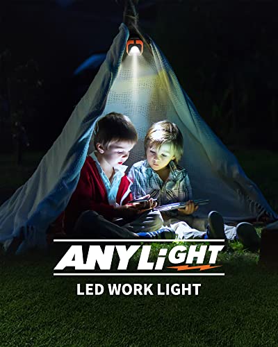 Rechargeable Work Light with 4 Modes, 1200LM Magnetic Work Light - color: Orange