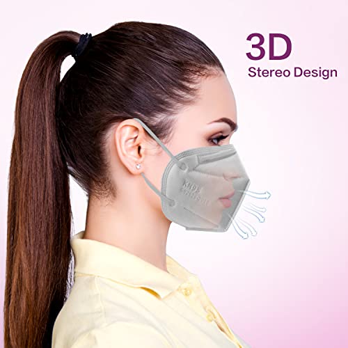 Miuphro KN95 Face Mask 25 Pack, 5-Layers Breathable KN95 Masks - color: Grey