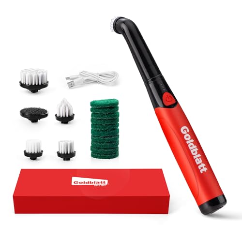 Goldblatt 18-Piece Cordless Electric Spin Scrubber, Waterproof