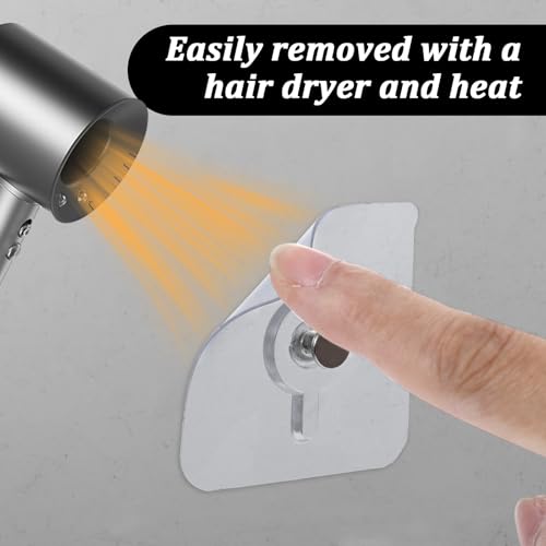 Mabor Drill Free Adhesive Hooks, 6Pcs Plastic Picture Hangers Without Nails