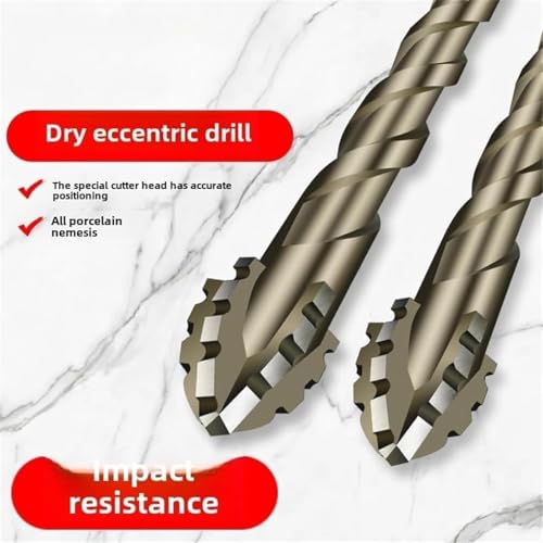 Four Blade Serrated Eccentric Drill Bits Eccentric Drill Bit Set Precision Ground for Metal/Wood/Plastic - Efficient Chip Removal & Heat Resistance, Long-Lasting Drill Bits Kit(4/5/6/8/10/12mm)