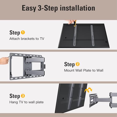 Mounting Dream Full Motion TV Wall Mount for 32-65 Inch TVs up to 132lbs - size: 32"-65" TV