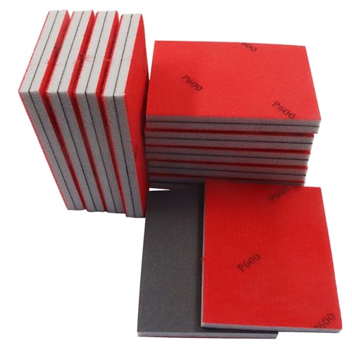 20 PCS Ultra Fine 600 Grit Sanding Sponge - size: 600 Grit