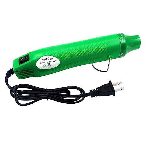 Heat Gun, Mini Hot Air Gun for Crafting Embossing Shrink Wrap, Green - color: Green