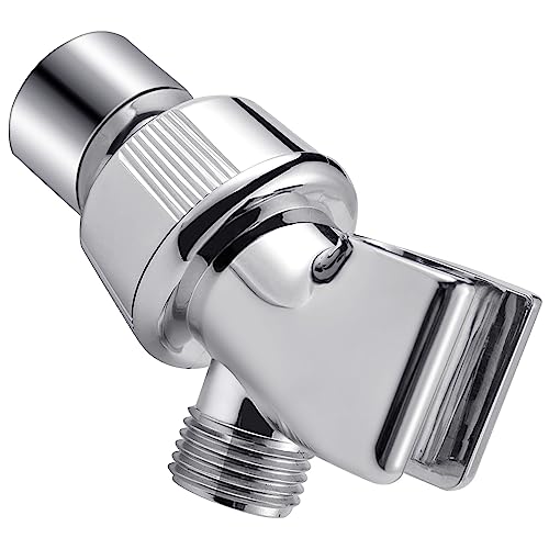 Shower Arm Holder for Handheld Shower Head, Adjustable Mount Bracket - color: Silver Color