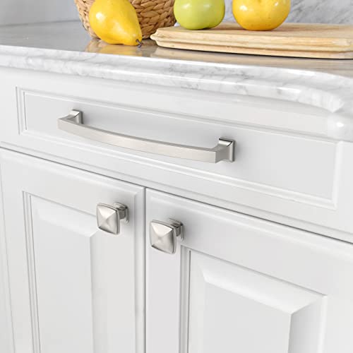 Amerdeco 10 Pack Brushed Satin Nickel 7 Inch(177mm) Hole Centers Kitchen Cabinet Pulls Cabinet Hardware Kitchen Handles for Cabinets Cupboard Handles Drawer Pulls ZH0009… - color: Brushed Satin Nickel, size: 7" hole center