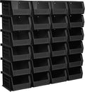 Akro-Mils 30210 AkroBins Plastic Storage Bins, 5"x4"x3", Black, 24-Pack - color: Black