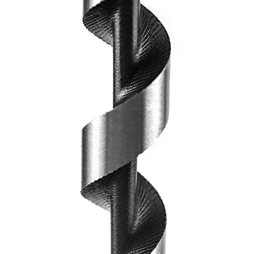 QWORK® Wood Auger Drill Bits, 12mm x 300mm, Cuts Shallow and Deep Holes in Wood, 1 Piece - size: 1/2 x 12 inch