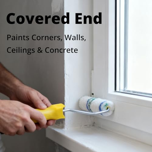 4" Small Paint Roller 4 Inch,1/2" Nap with Roller Handle,61 Pack - size: 60 Pack 4"Roller 1/2 Nap+Handle