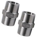 3/4 Nipple, 3/4 NPT Nipple, 304 Stainless Steel pipe fittings M/M - size: NPT3/4