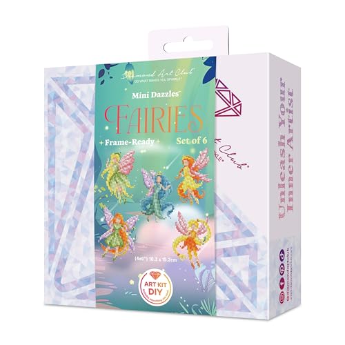 DIAMOND ART CLUB Mini Dazzles - Fairies Diamond Art Kits for Adults - color: Fairies