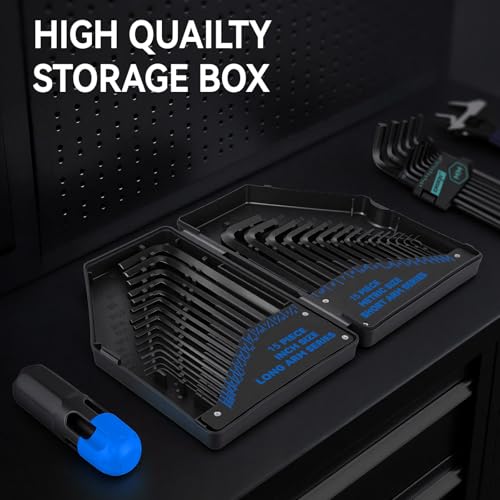 DISEN 30 PCS Upgraded Magnetic Hex Key Allen Wrench Set