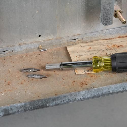Klein Tools 32483 Bit for 11-in-1 and 10-in-1 Klein Screwdriver Nut Driver, #2 Phillips, 1/4-Inch Slotted - size: Pack of 1, style: #2 Phillips, 1/4" Slotted