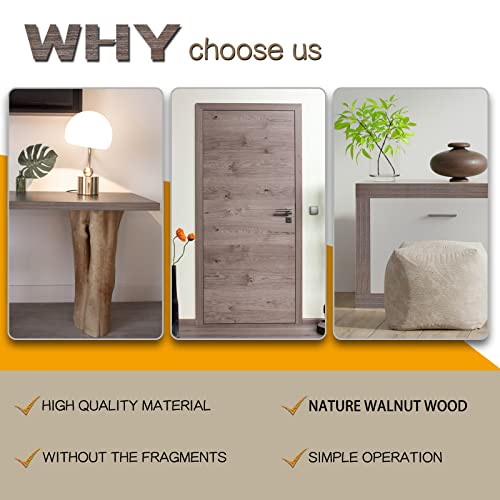 GSCIT Club Walnut Edge Banding, 1 inch x 25ft roll of Veneer Edge Banding Preglued Flexible, Wood Tape Banding - color: S-Walnut, size: 1"x 25ft