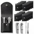 20PC Nail Care Kit,Professional Manicure Set，Nail Clippers Bulk - color: Black